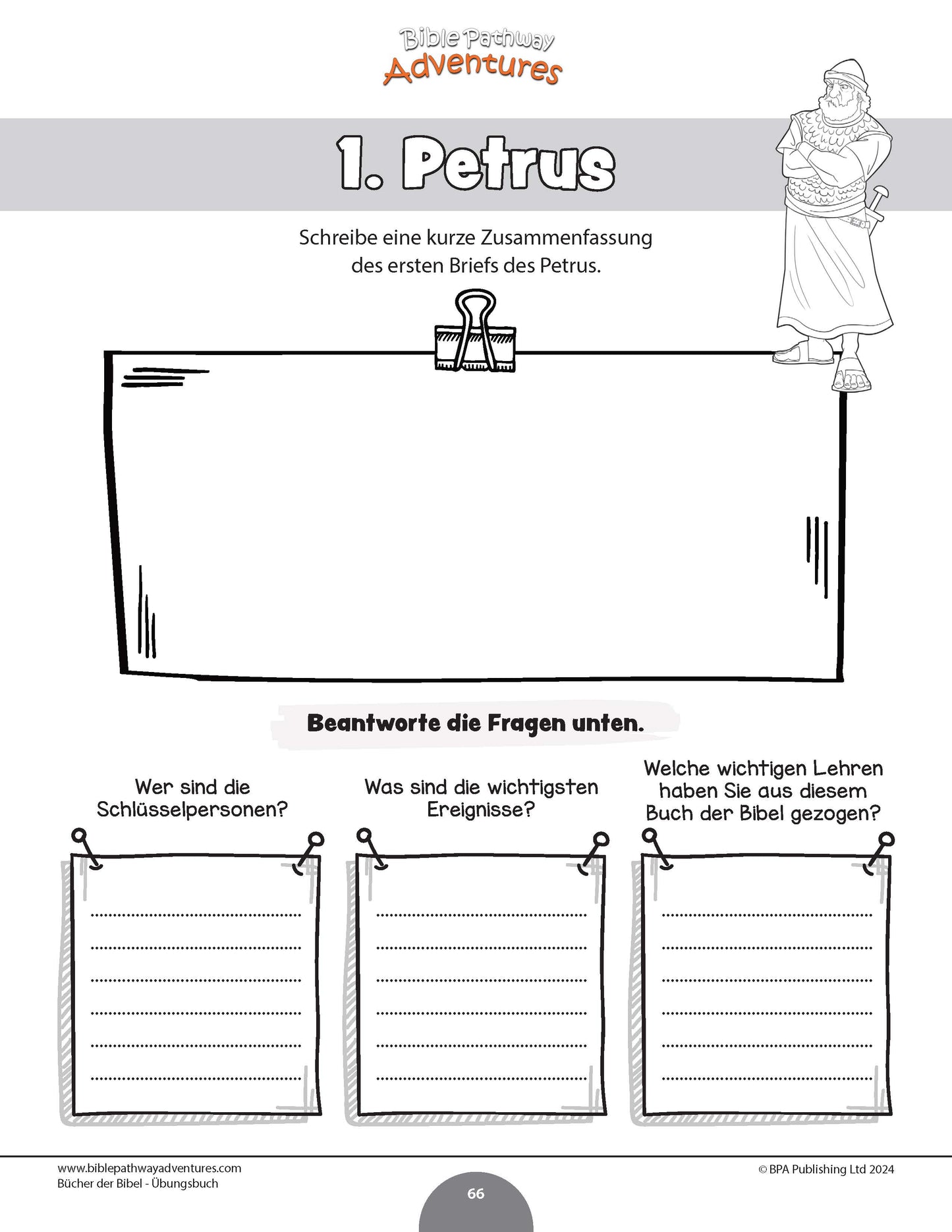 Bücher der Bibel – Übungsbuch (PDF)