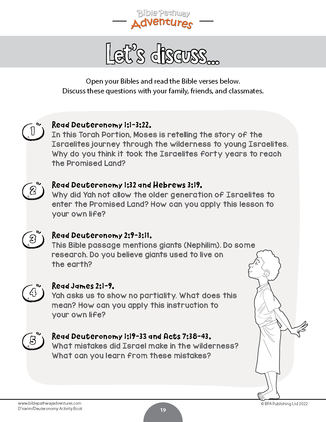 D'varim / Deuteronomy Torah Portion Activity Book