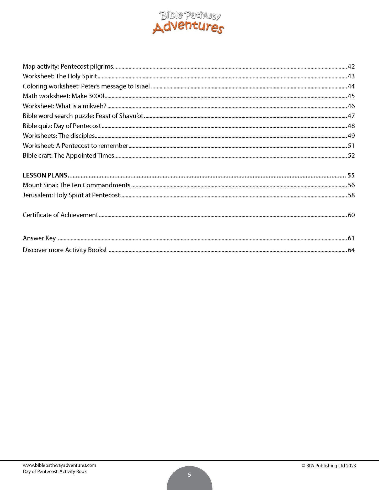 Day of Pentecost Activity Book (PDF)