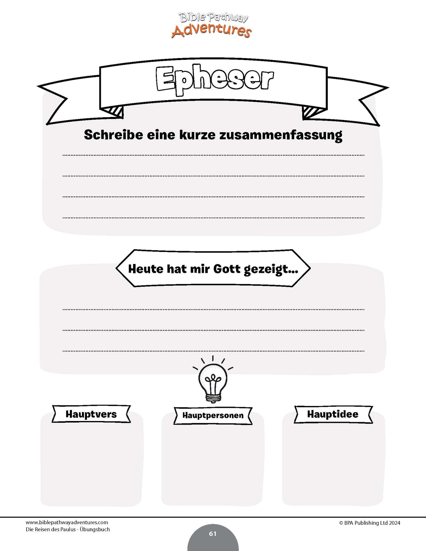 Die Reisen des Paulus - Übungsbuch (PDF)