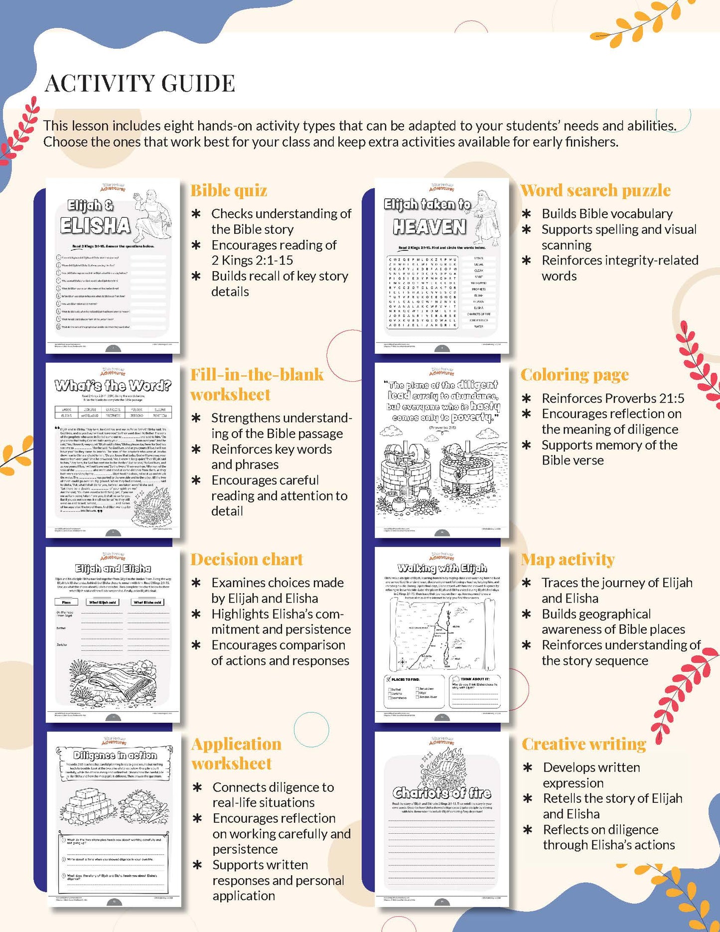 Unit Study | Diligence: A Complete Bible Lesson (Grades 3-6)