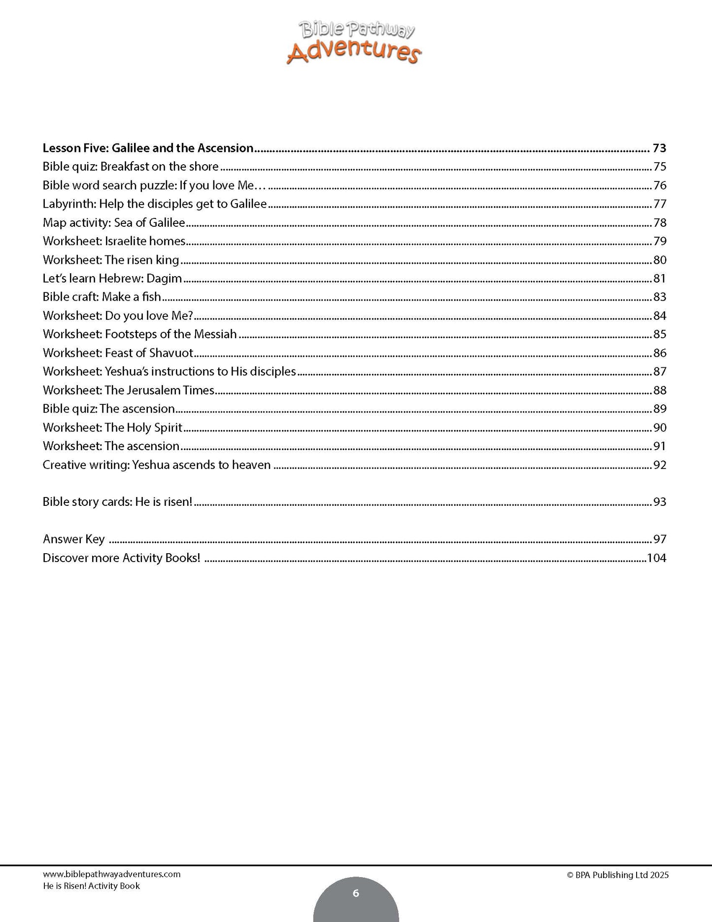 He is Risen! Activity Book (PDF)