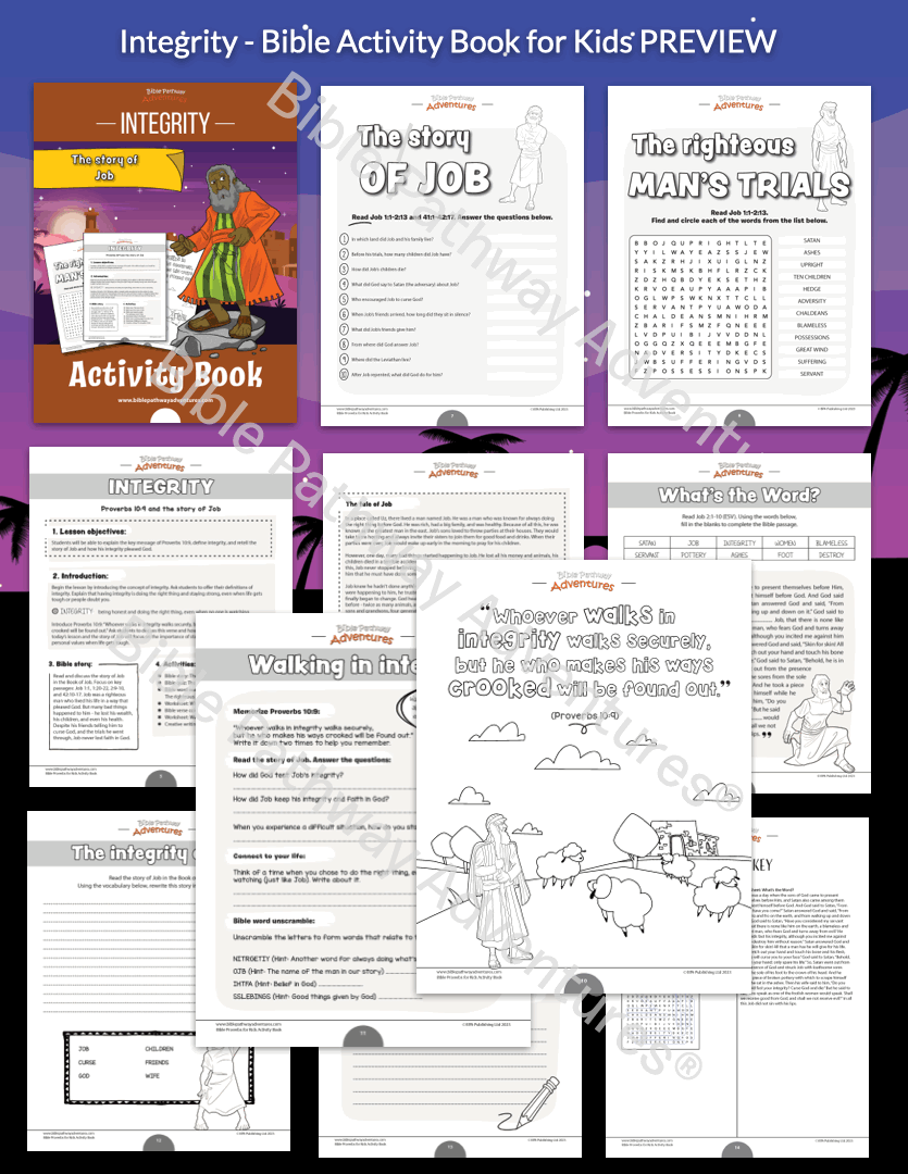 Integrity: Bible Activity Book for Kids (PDF)