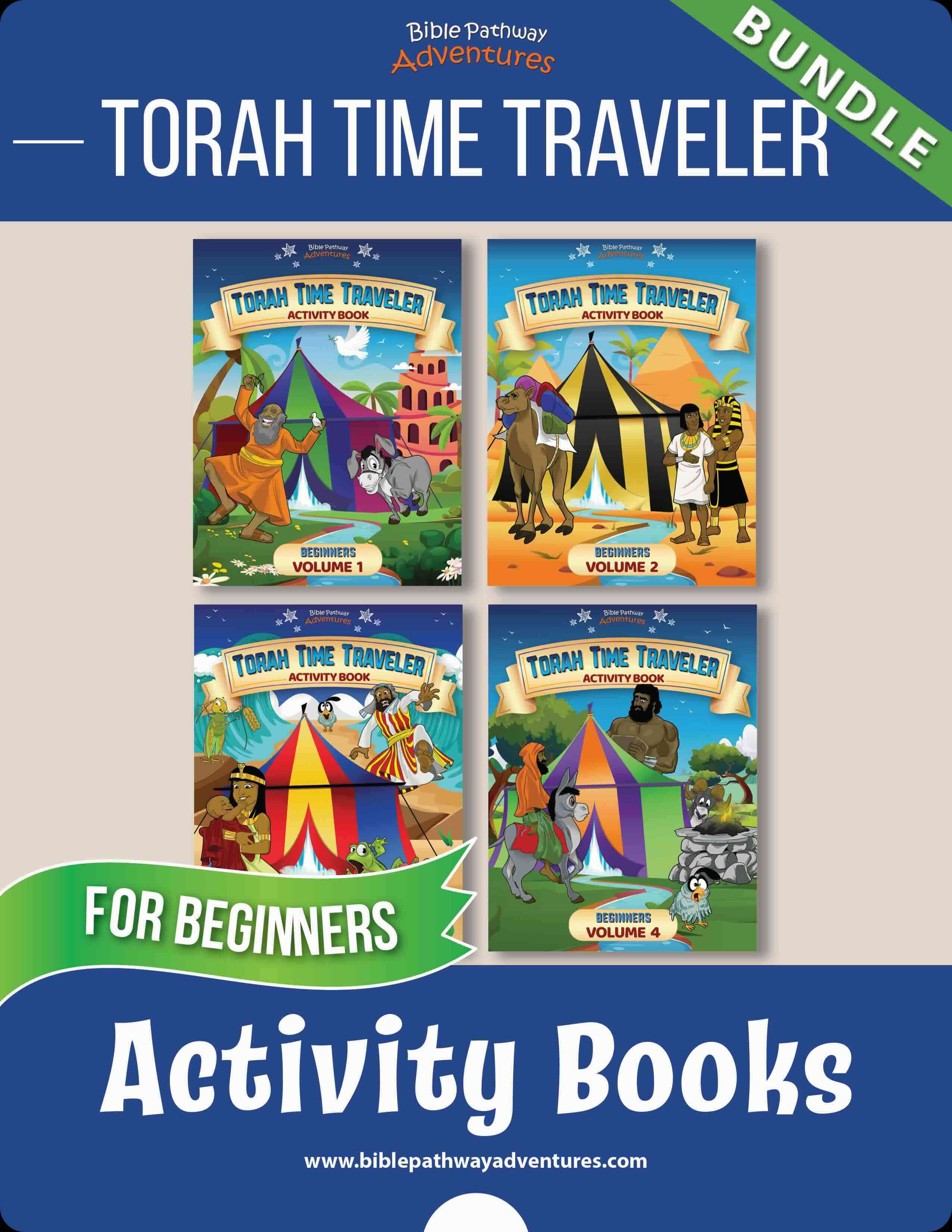 BUNDLE: Torah Time Traveler Activity Books For Beginners (PDF) – Bible ...