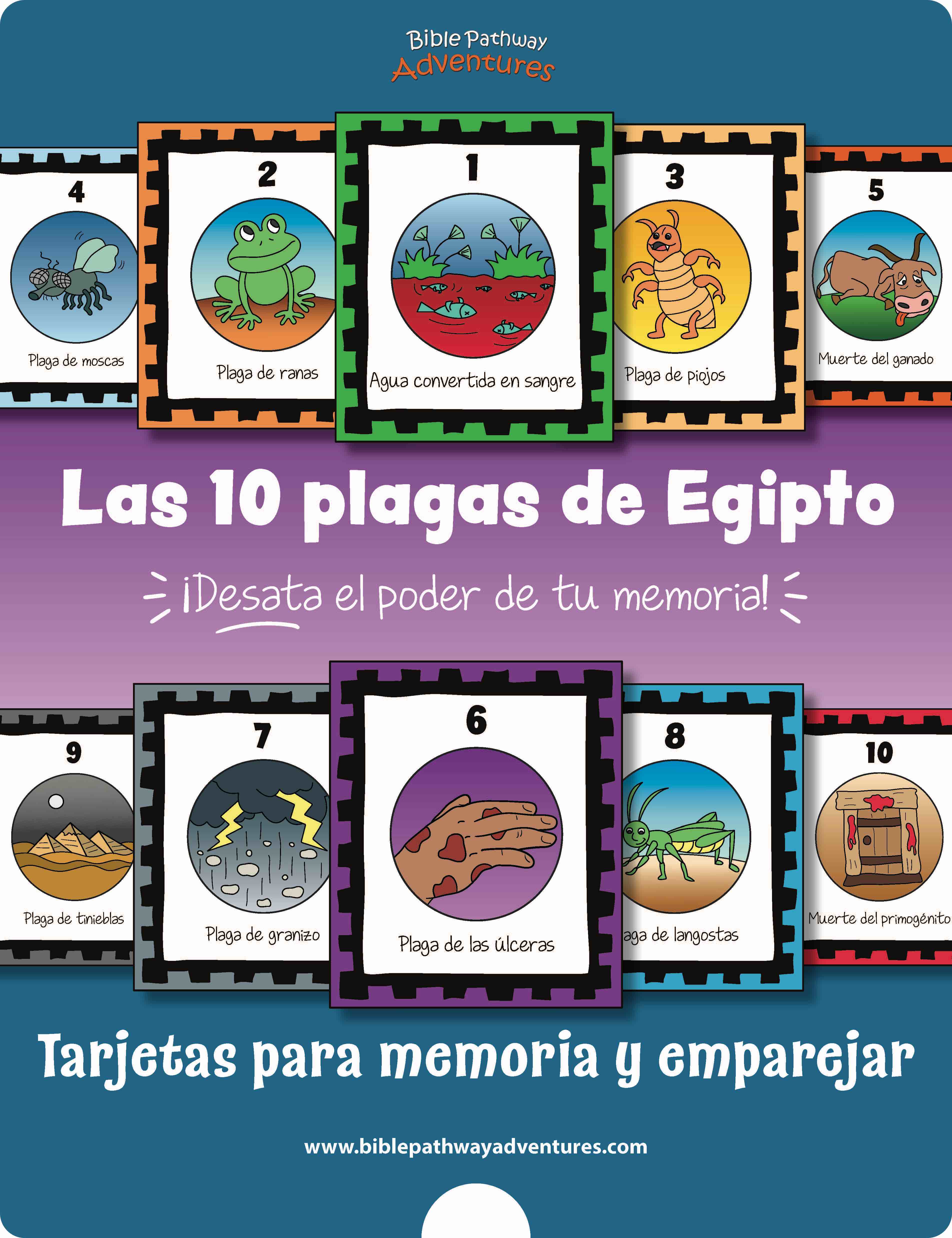 Las 10 Plagas De Egipto Tarjetas Para Memoria Y Emparejar Pdf Bible Pathway Adventures