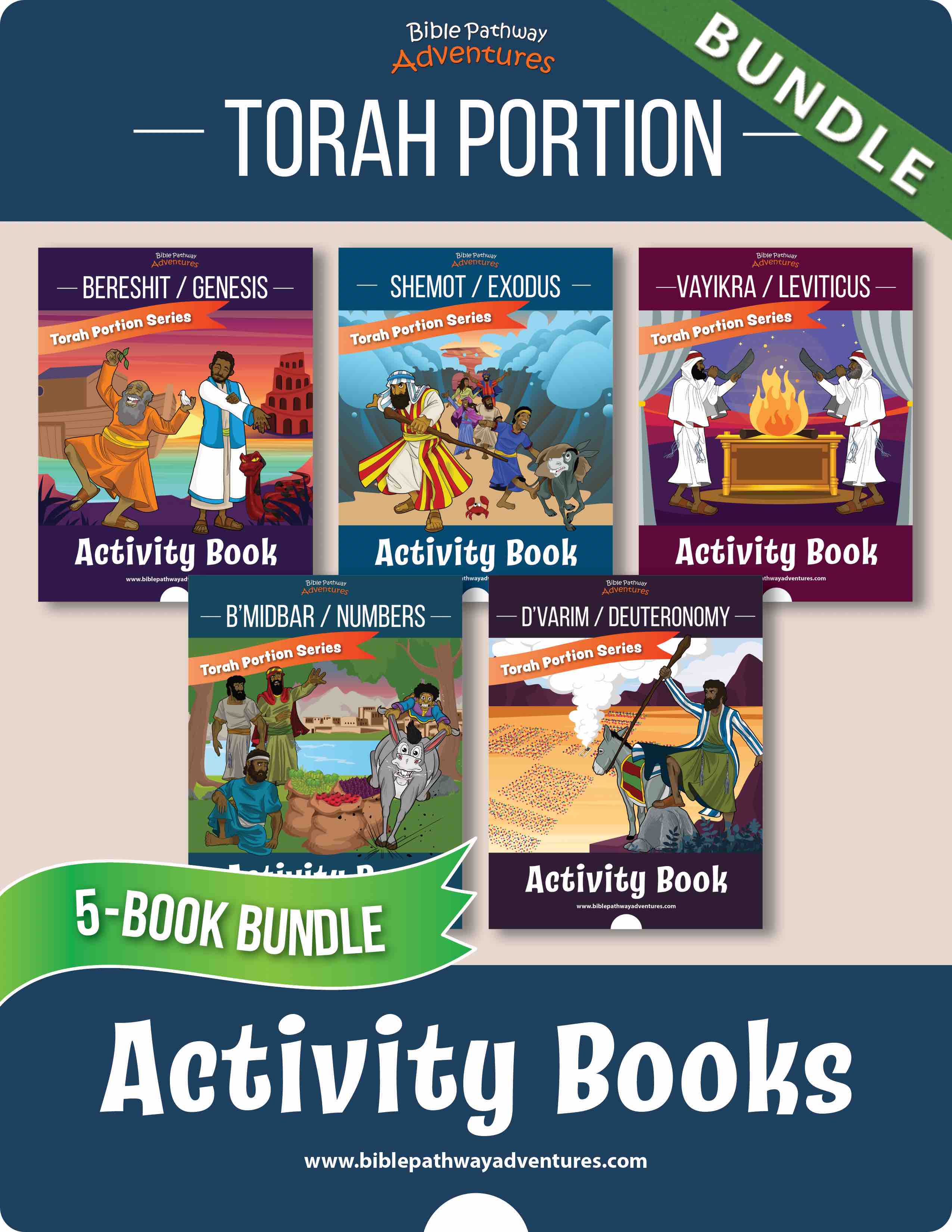 BUNDLE: Torah Portion Activity Books (PDF) – Bible Pathway Adventures