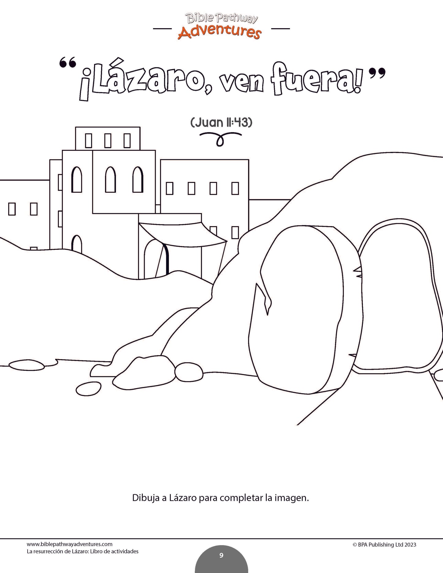 La resurrección de Lázaro: Libro de actividades (PDF)