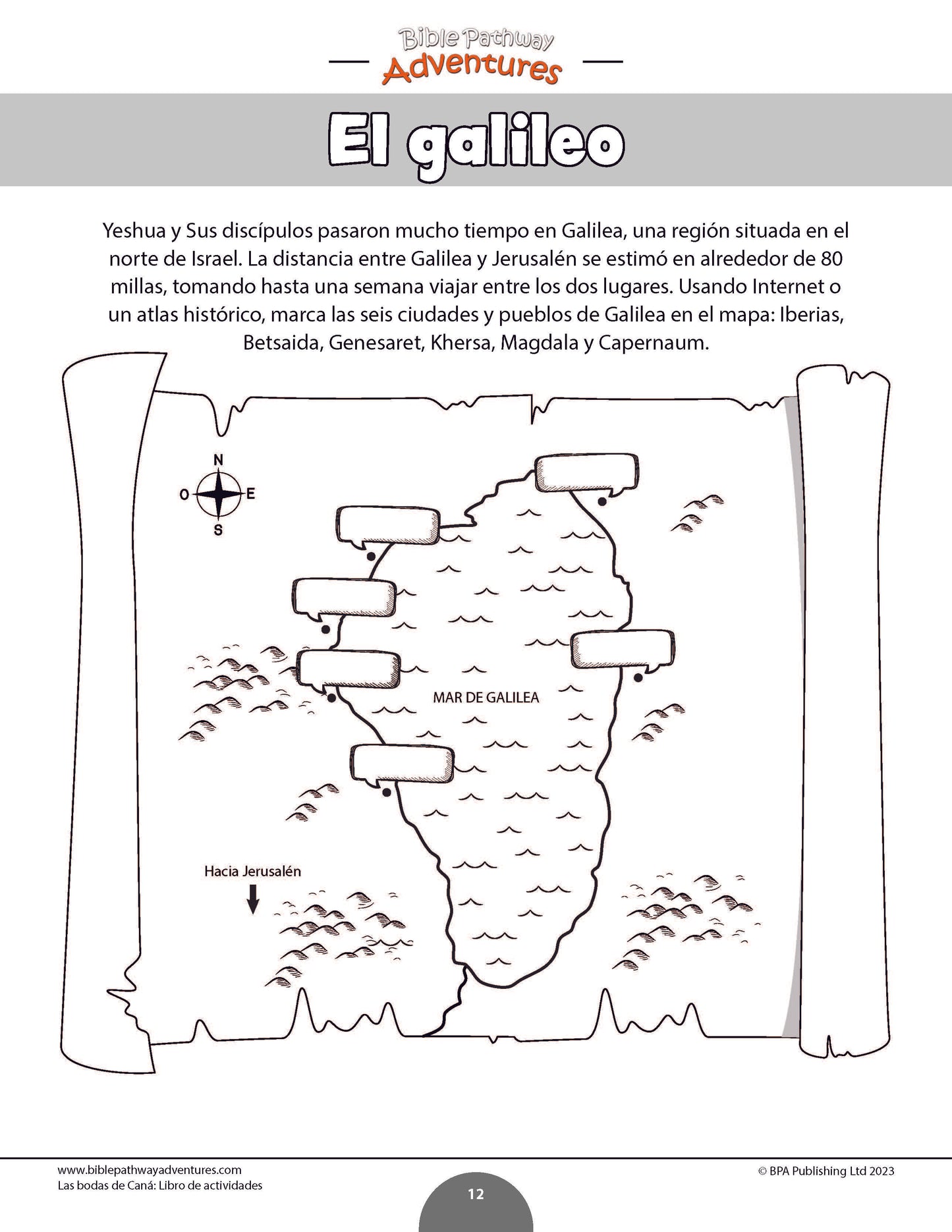 Las bodas de Caná: Libro de actividades (PDF)