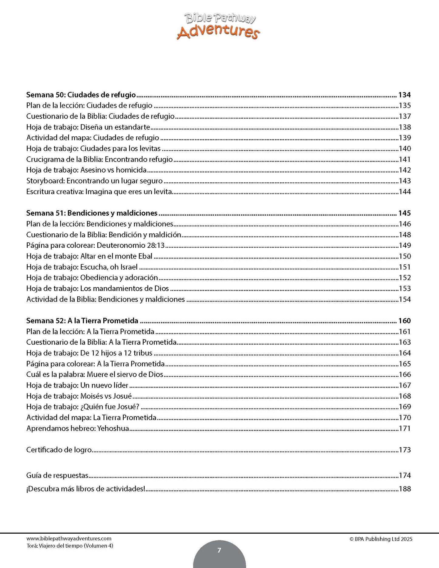 Libro de actividades: Torá: Viajero del tiempo - Volumen 4 (PDF)