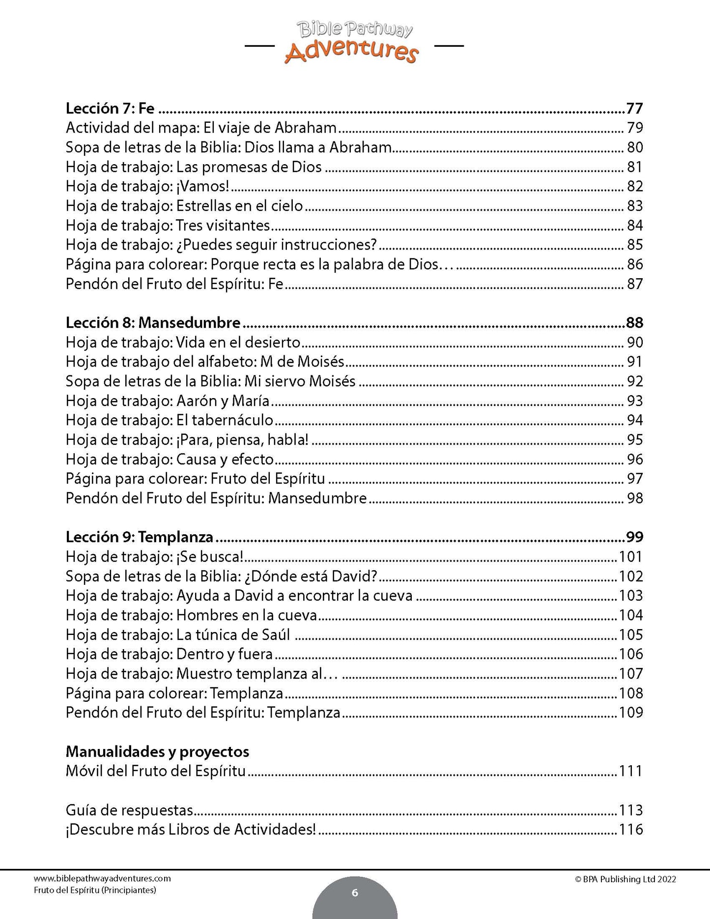 BUNDLE: El Fruto del Espíritu: Libros de Actividades (PDF)