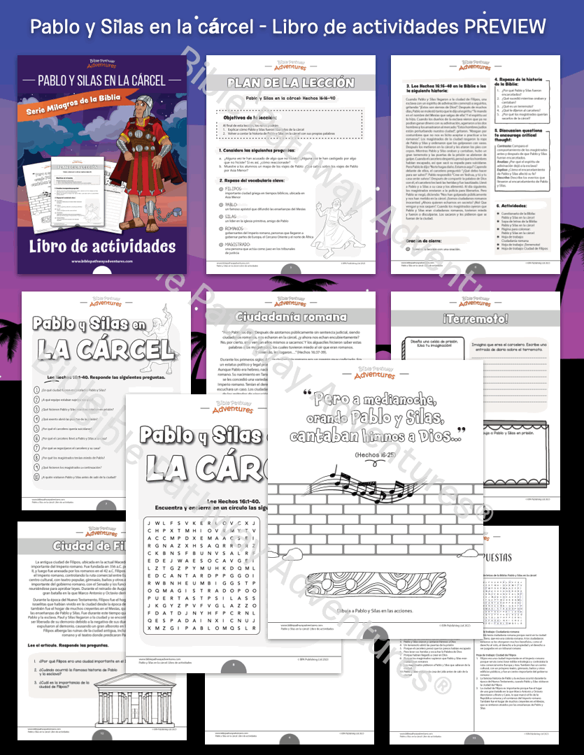 Pablo y Silas en la cárcel: Libro de actividades (PDF)