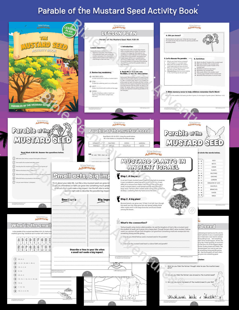 Parable of the Mustard Seed Activity Book (PDF)