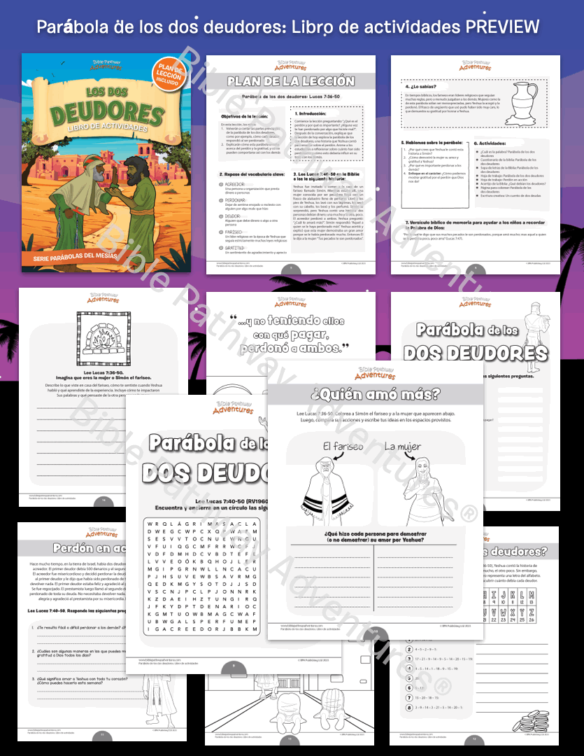 Parábola de los dos deudores: Libro de actividades (PDF)