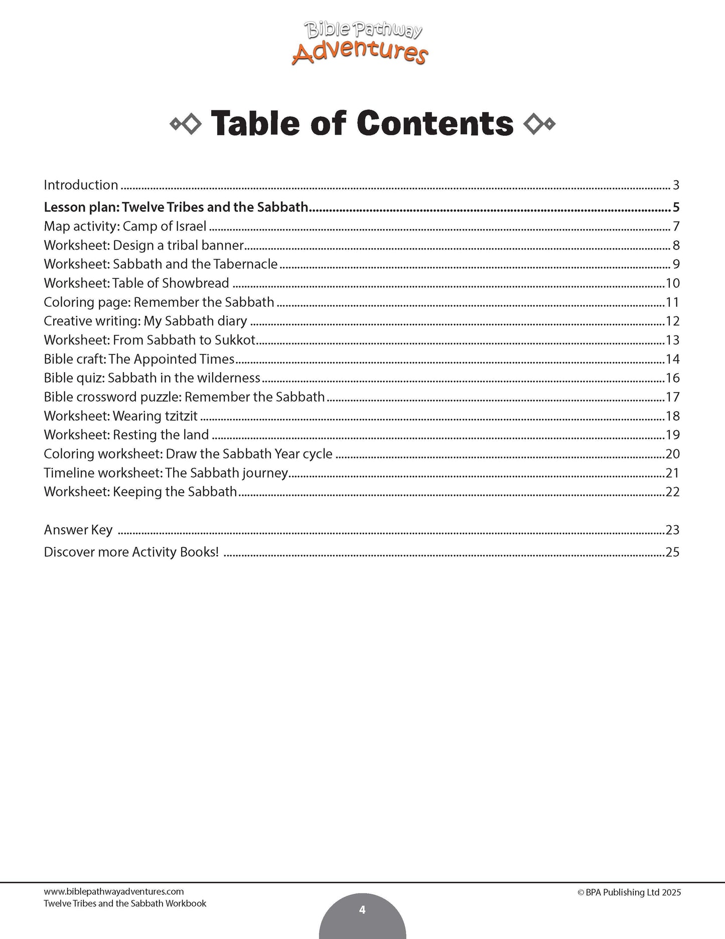 Twelve Tribes and the Sabbath Workbook