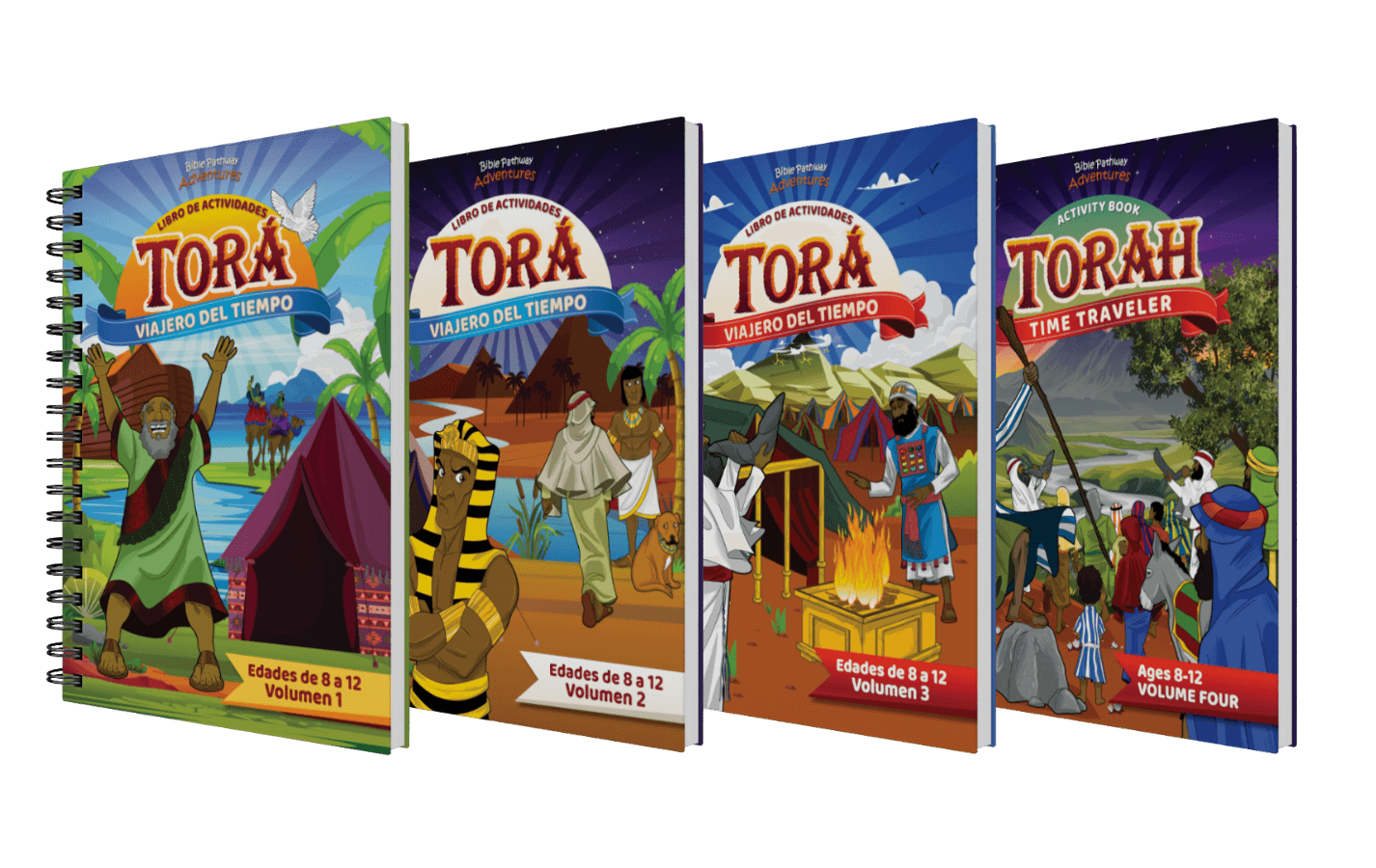 BUNDLE: Viajero del tiempo de la Torá: Libros de actividades (Edades de 8 a 12)