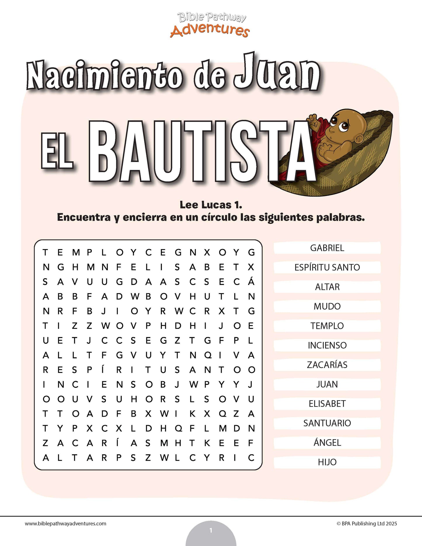Nacimiento de Juan el Bautista