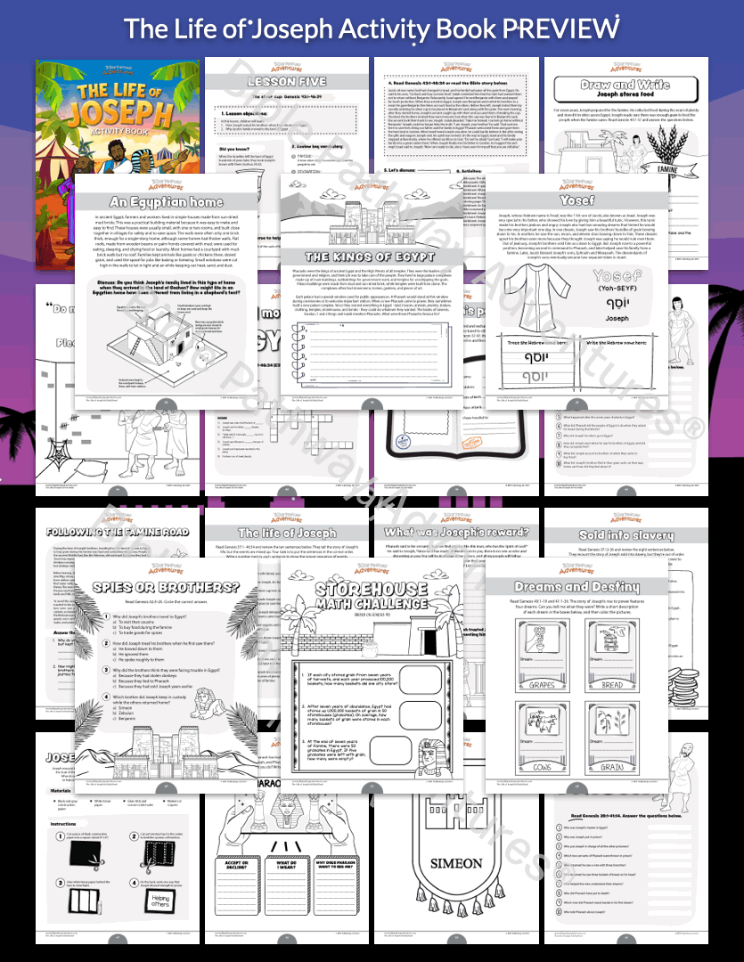 The Life of Joseph Activity Book (PDF)
