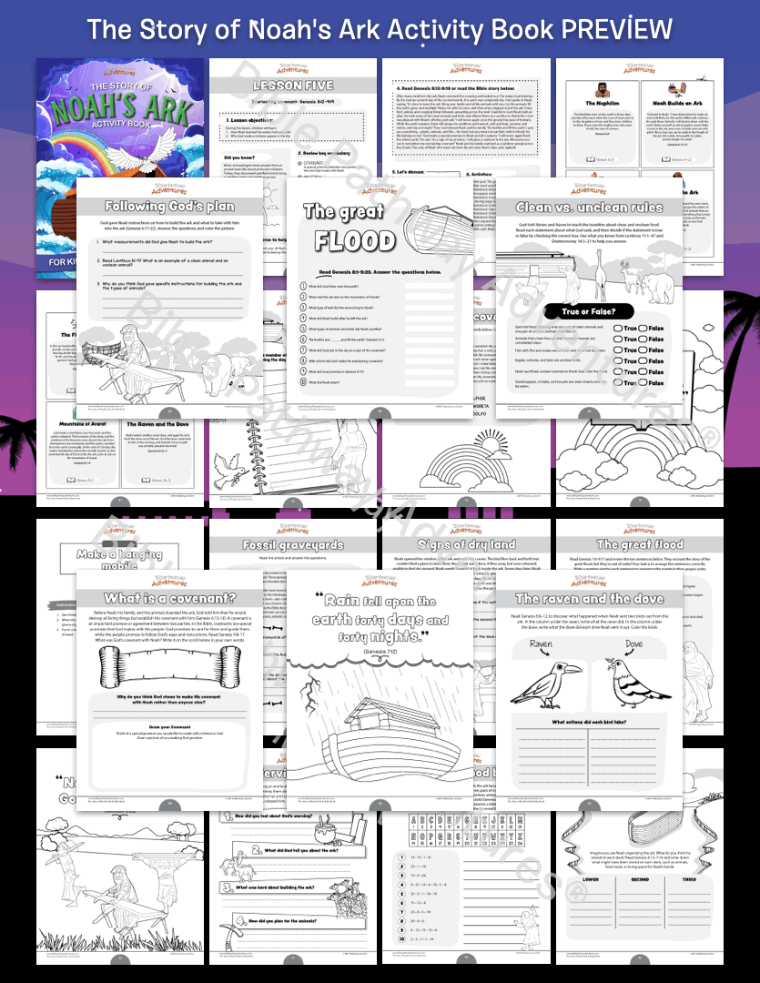 The Story of Noah's Ark Activity Book (PDF)