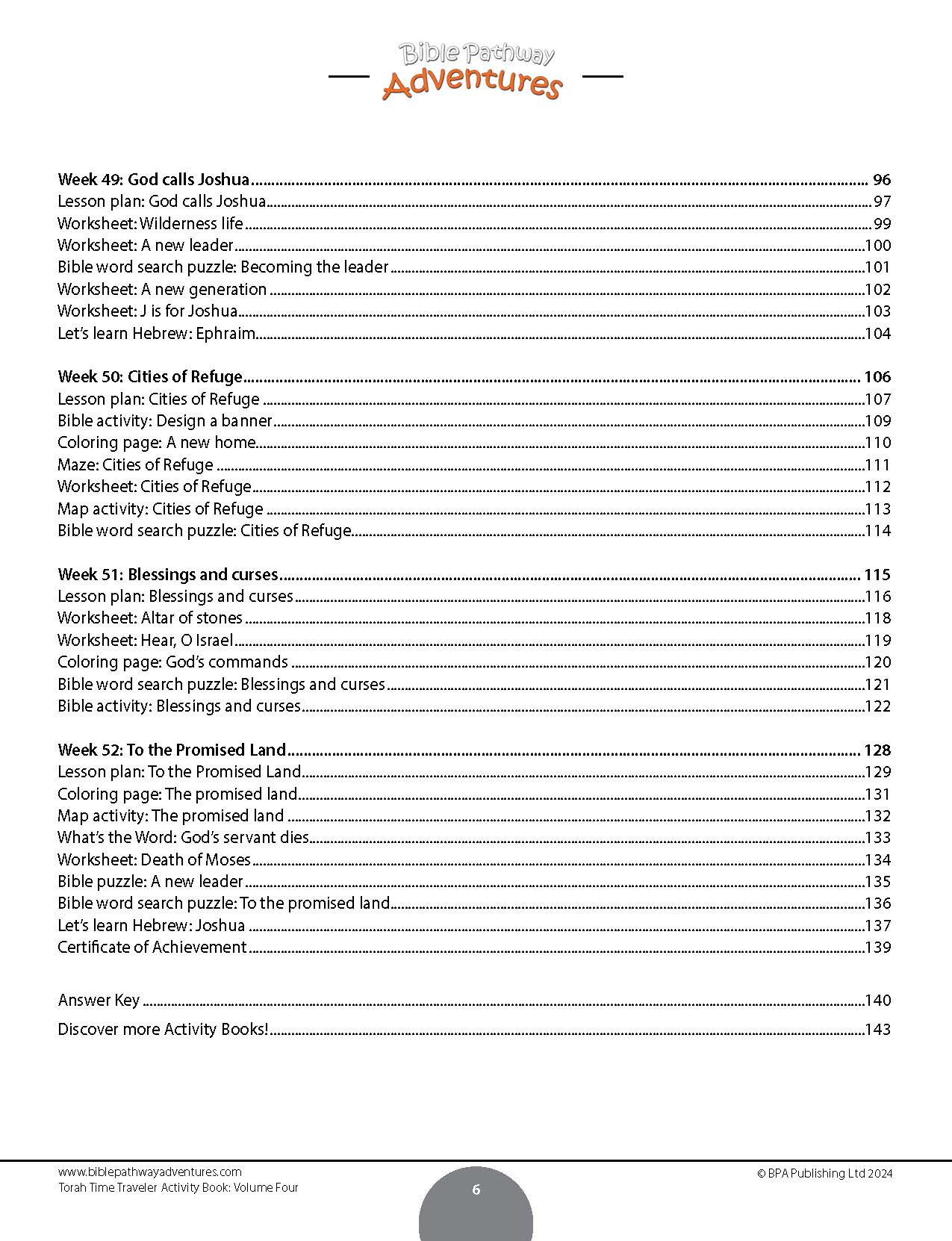 Torah Time Traveler Activity Book for Beginners: Volume 4 (PDF)