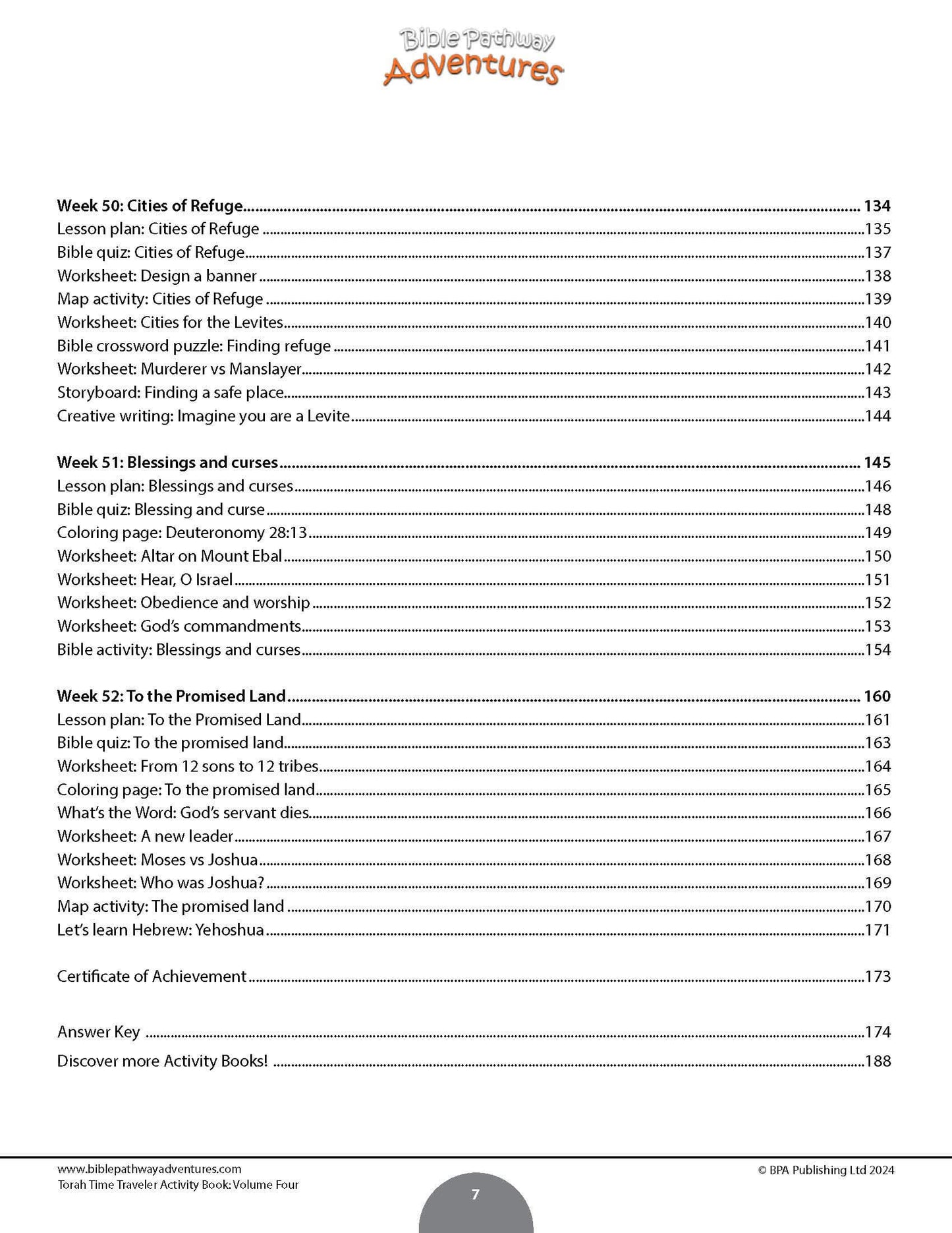 Torah Time Traveler Activity Book: Volume Four (PDF)