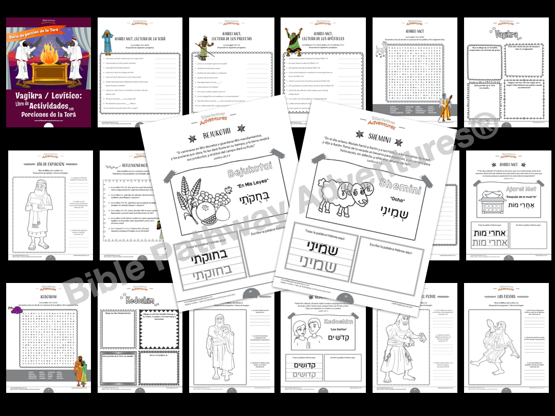 Vayikra / Levítico: Libro de actividades con porciones de la Torá (PDF)