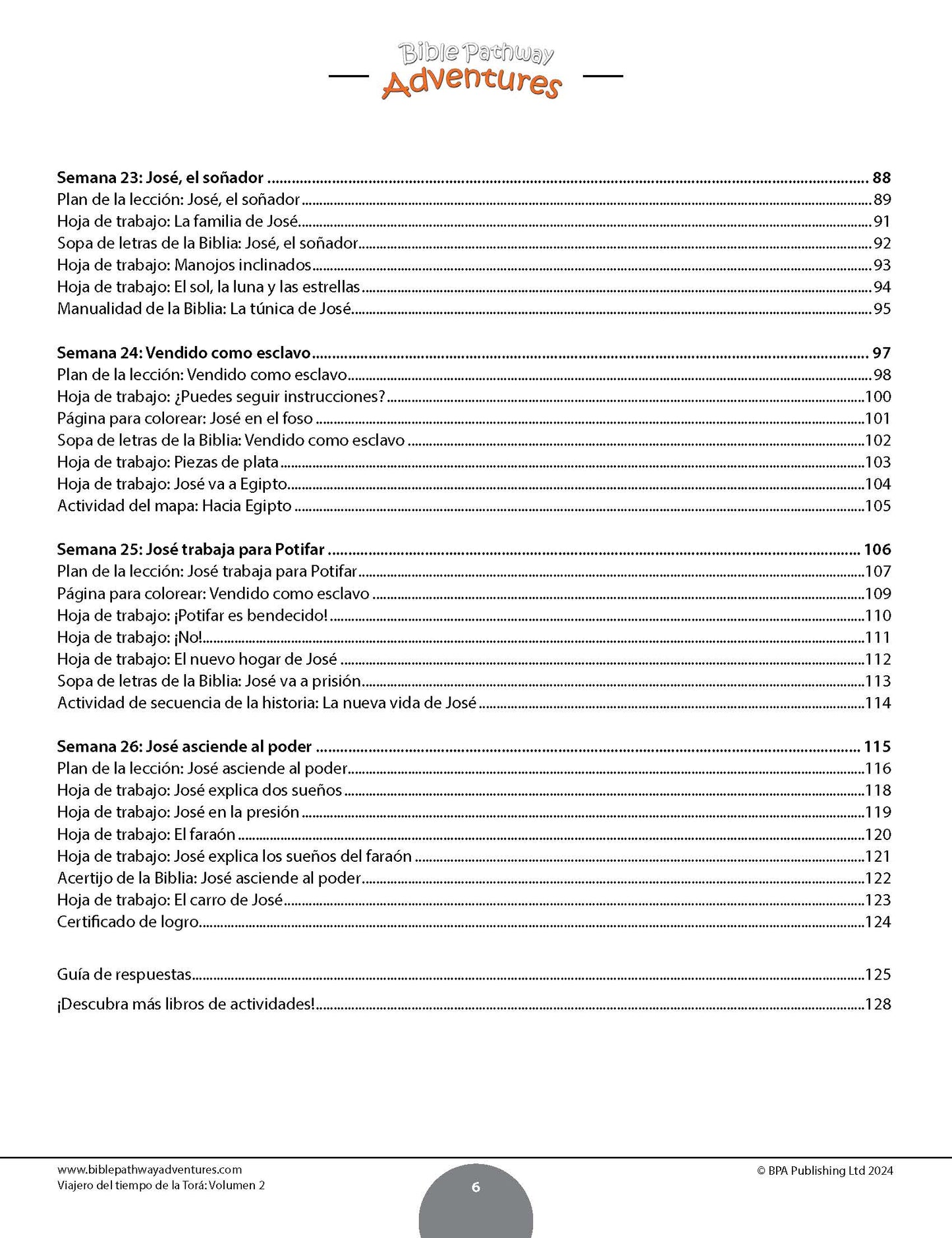 Viajero del tiempo de la Torá: Libro de actividades para principiantes - Volumen 2 (PDF)