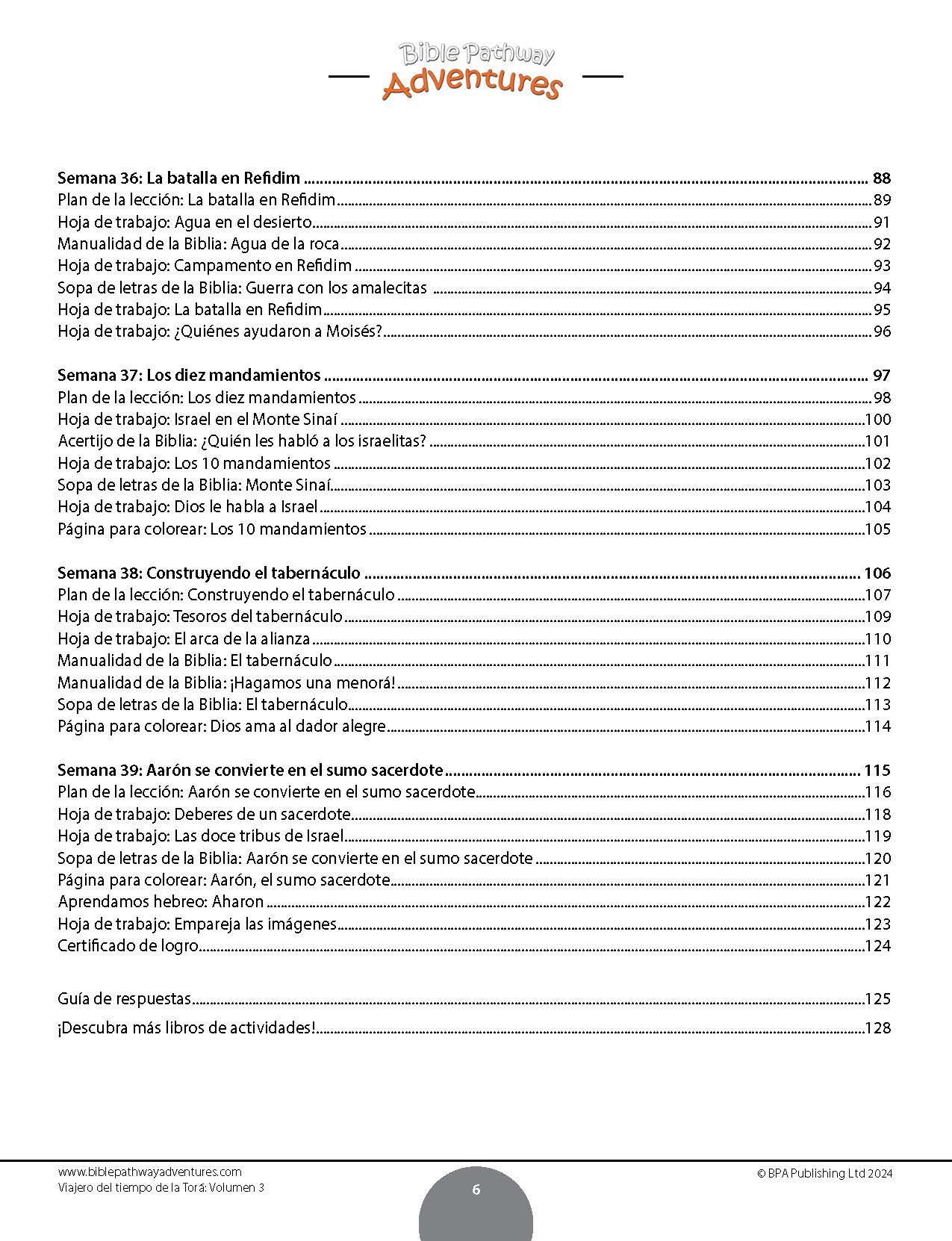 Viajero del tiempo de la Torá: Libro de actividades para principiantes - Volumen 3 (PDF)