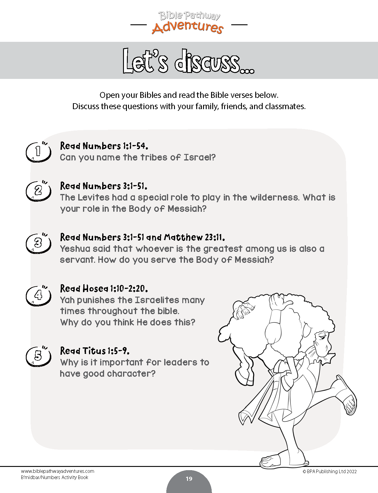 B'midbar / Numbers Torah Portion Activity Book