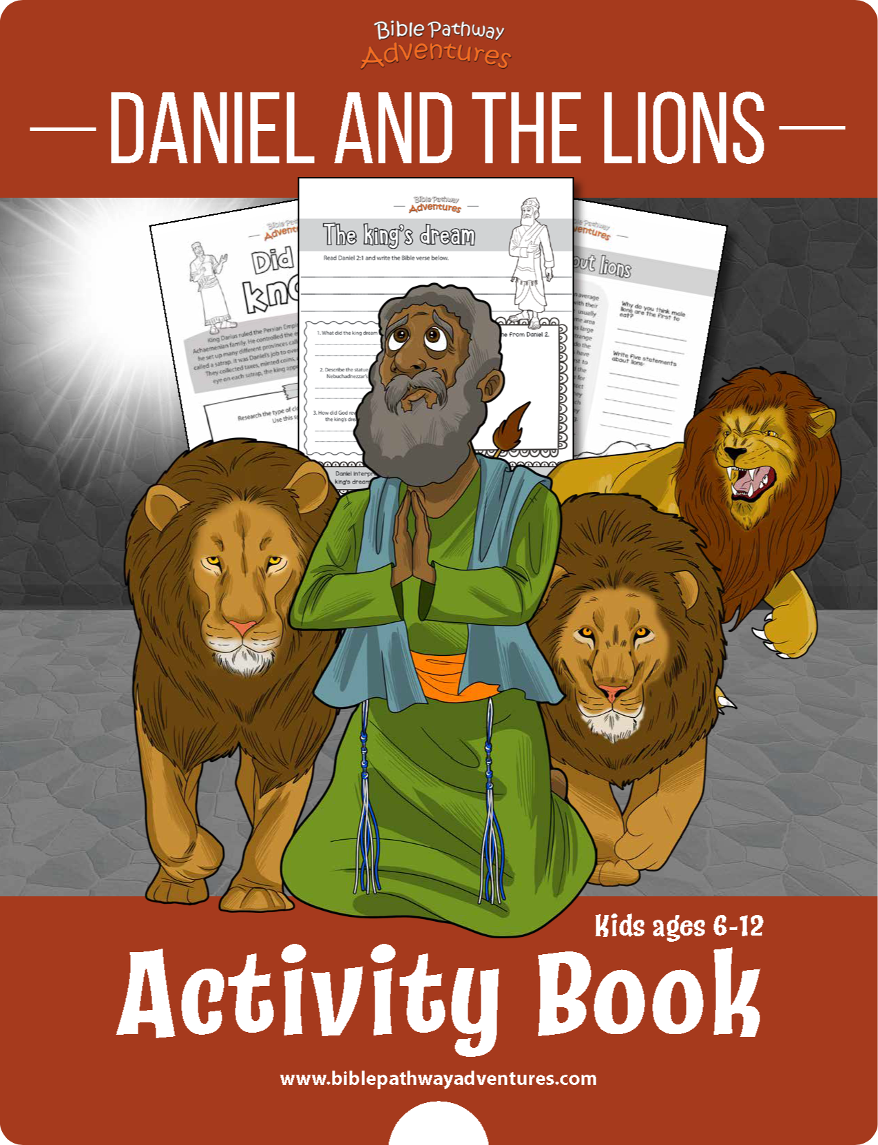 daniel and the lions cartoon