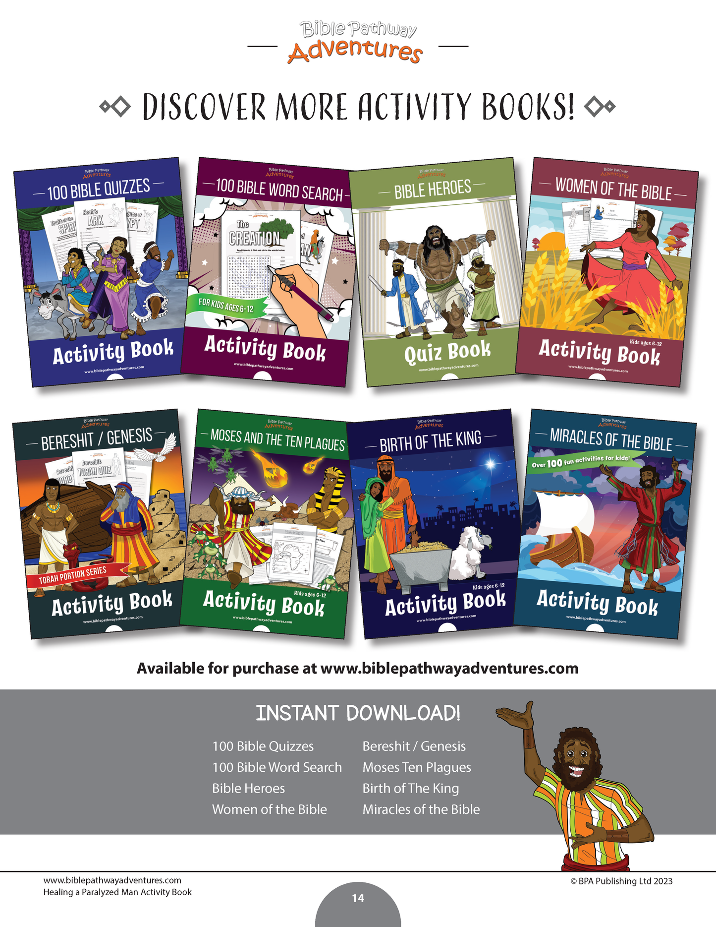 Healing a Paralyzed Man Activity Book (PDF)