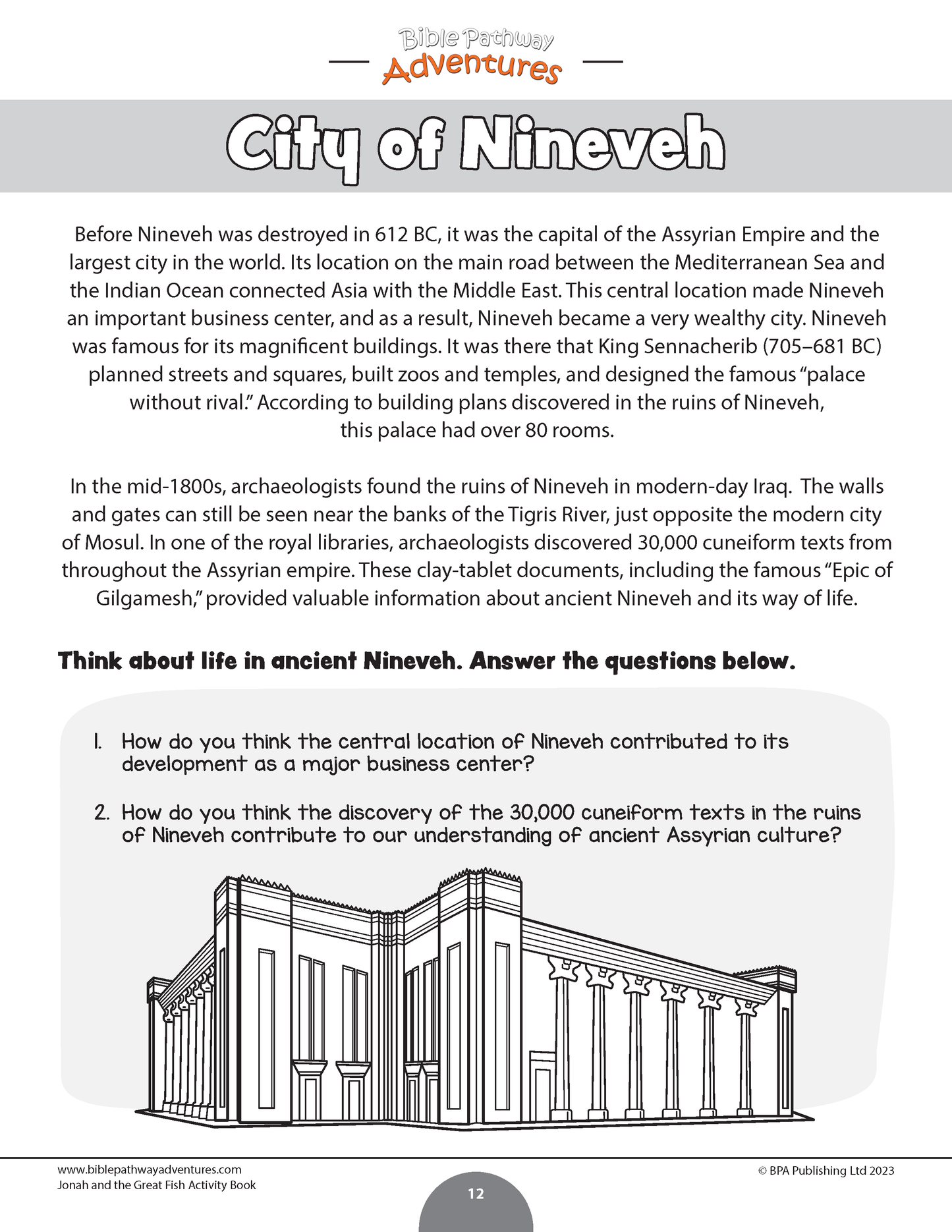 Jonah and the Great Fish Activity Book (PDF)