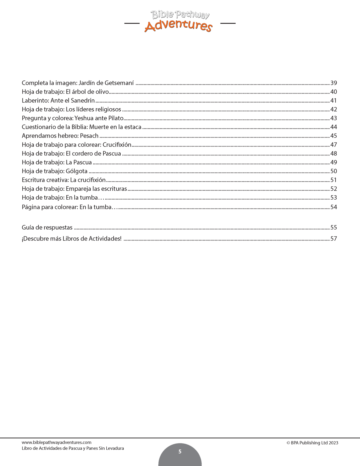 PAQUETE: La historia de la Pascua: Libros de actividades