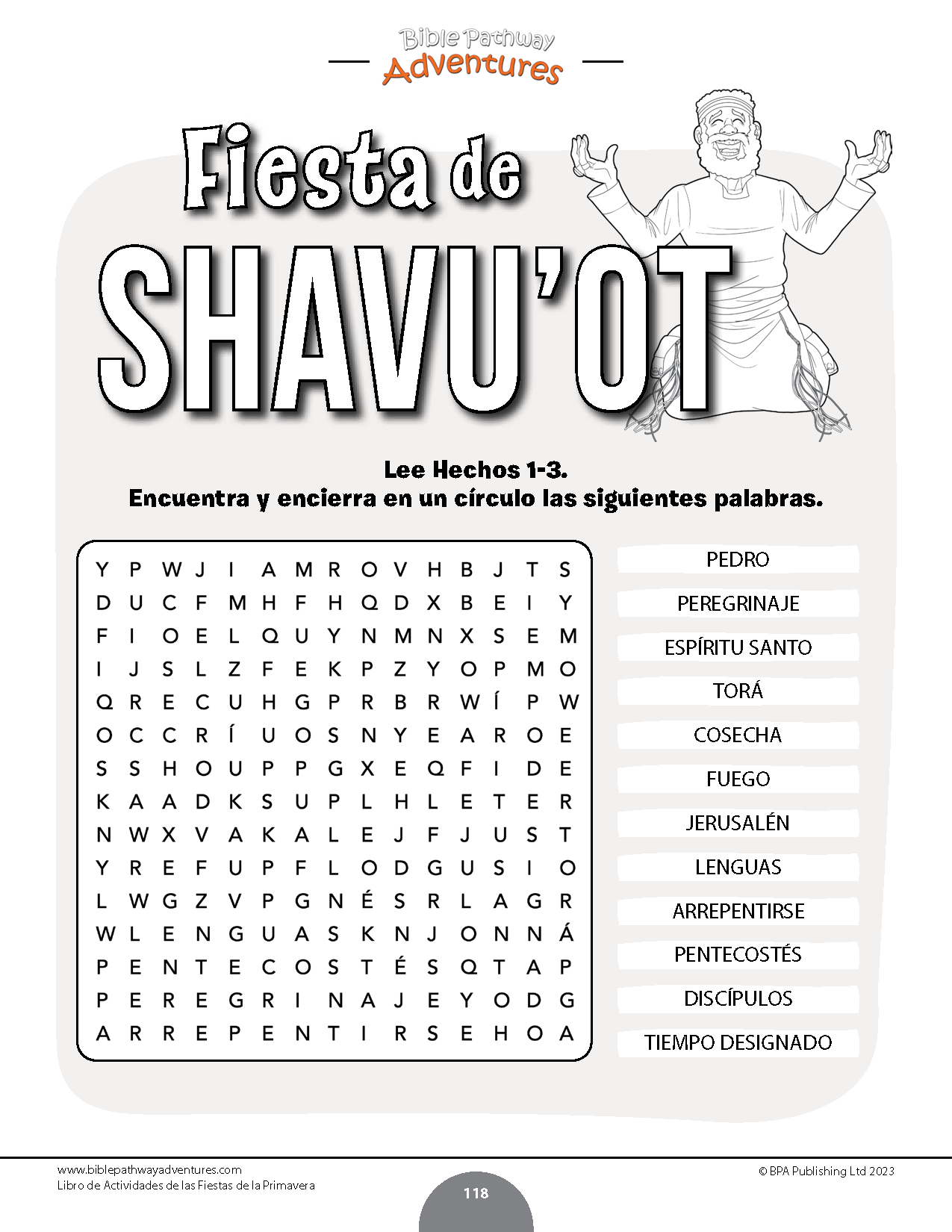 Libro de actividades de las fiestas de la primavera