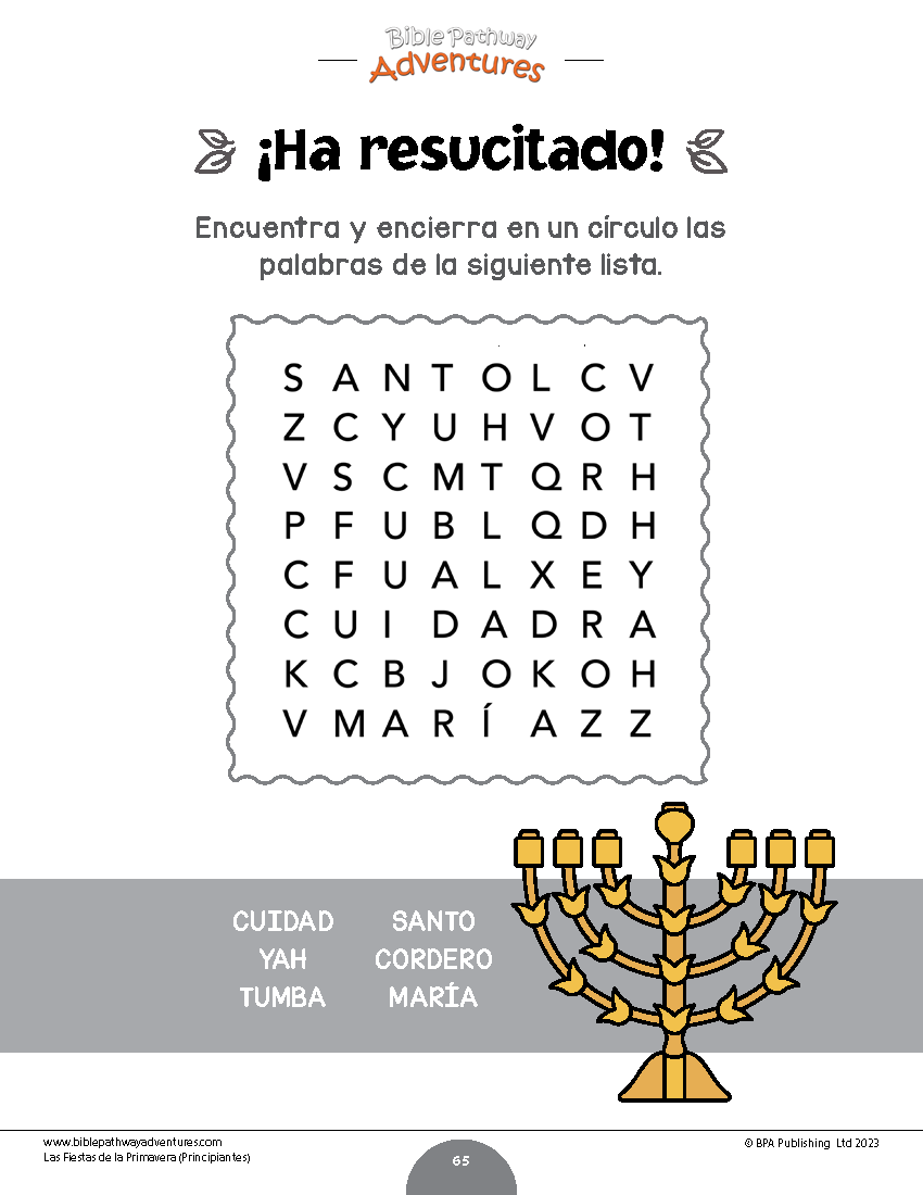 Libro de actividades de las fiestas de la primavera para principiantes