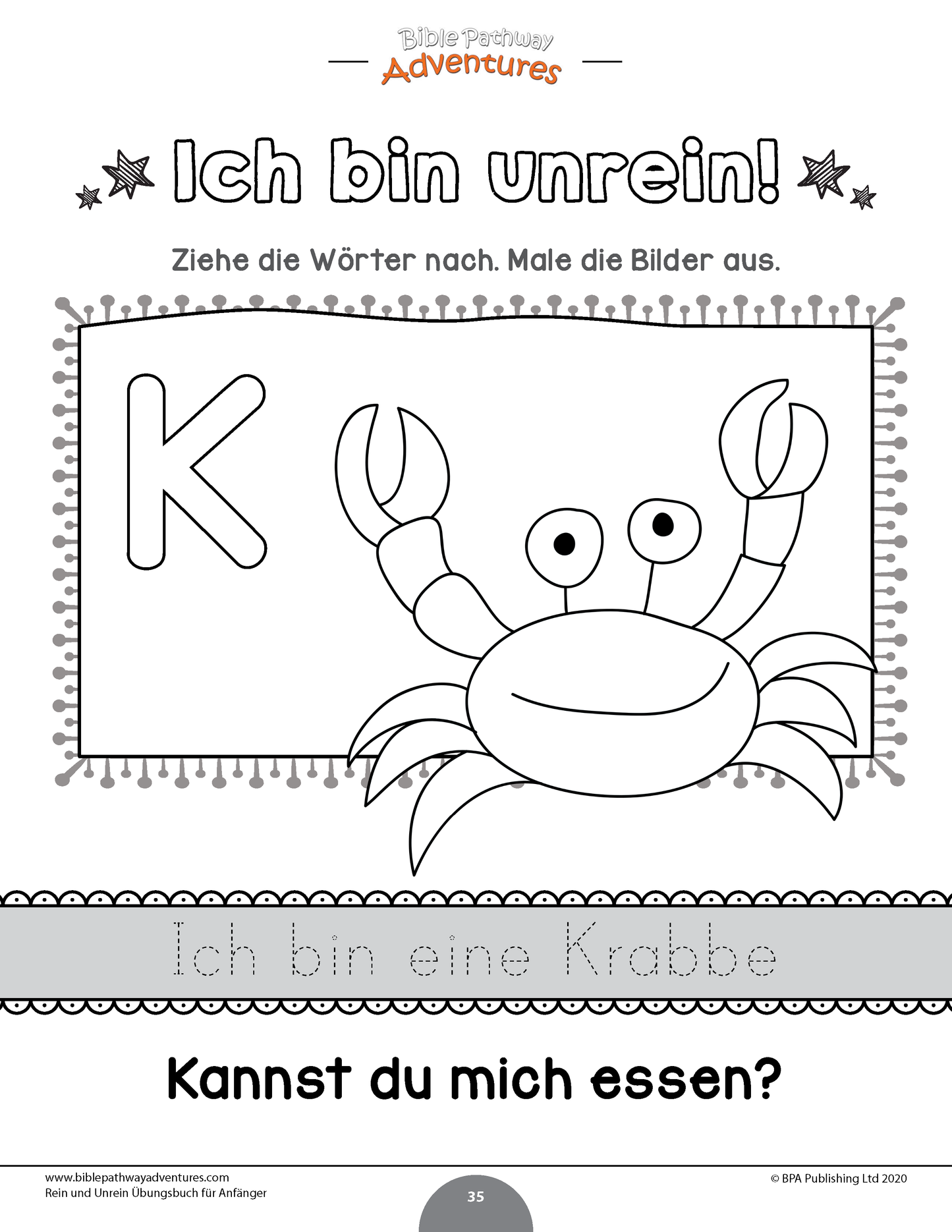 Rein und Unrein Übungsbuch für Anfänger