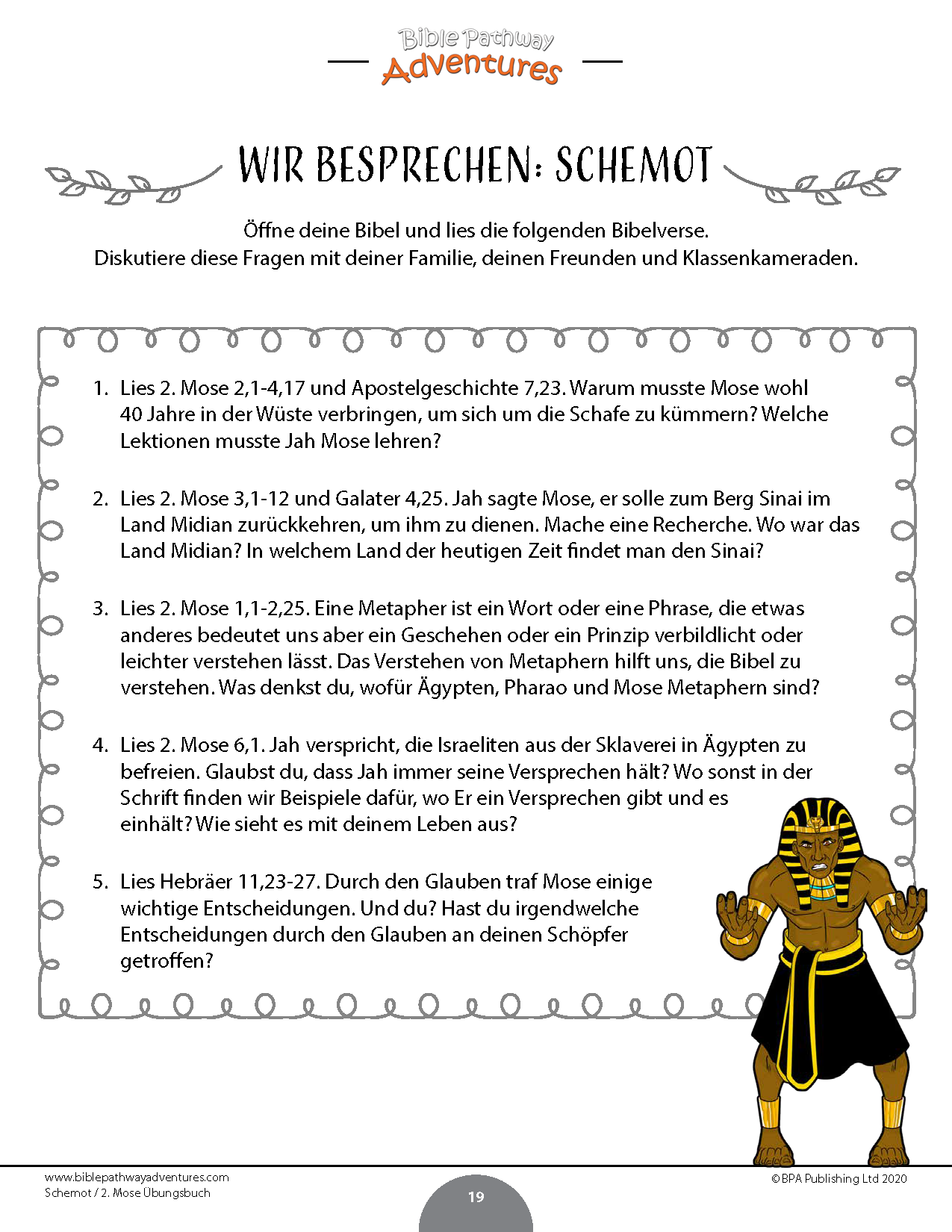 Schemot / 2. Mose Übungsbuch