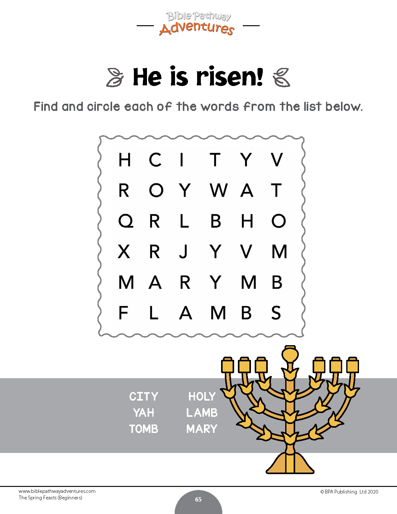 The Spring Feasts Activity Book BUNDLE