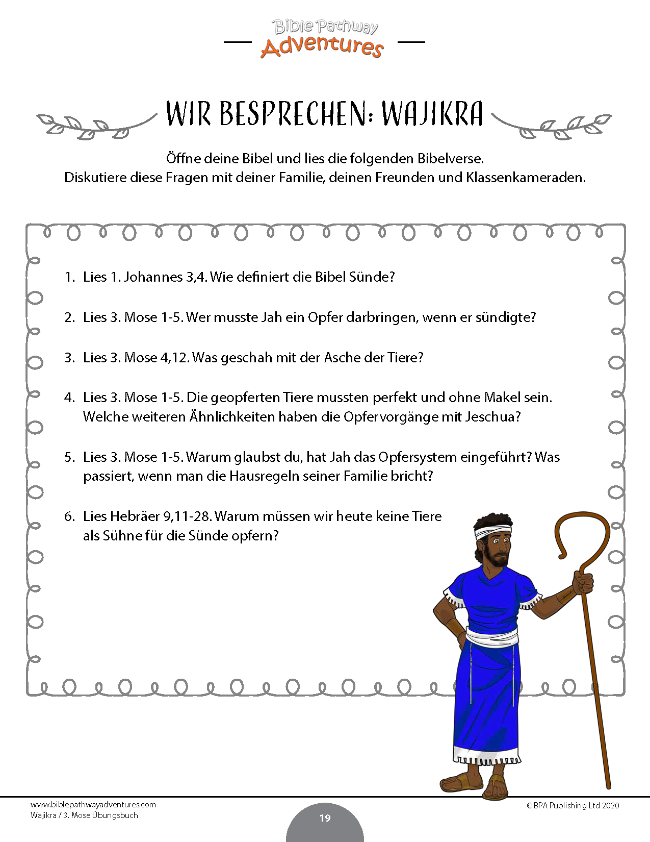 Wajikra / 3. Mose Übungsbuch