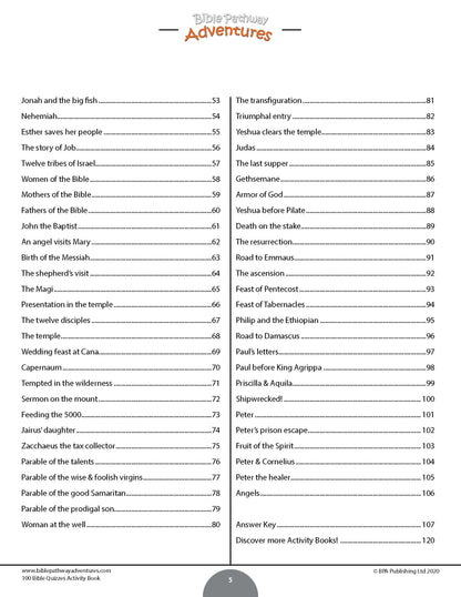 100 Bible Quizzes Activity Book (paperback)