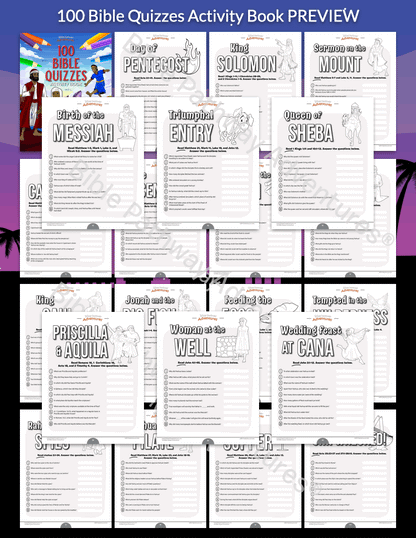 BUNDLE: Bible Quiz & Word Search Activity Books