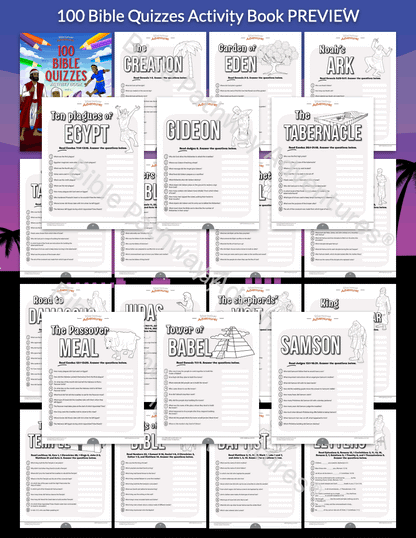BUNDLE: Bible Quiz & Word Search Activity Books