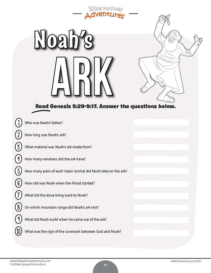 Noah's Ark bible quiz