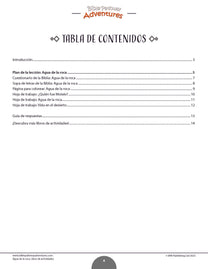 Agua de la roca: Libro de actividades (PDF) – Bible Pathway Adventures