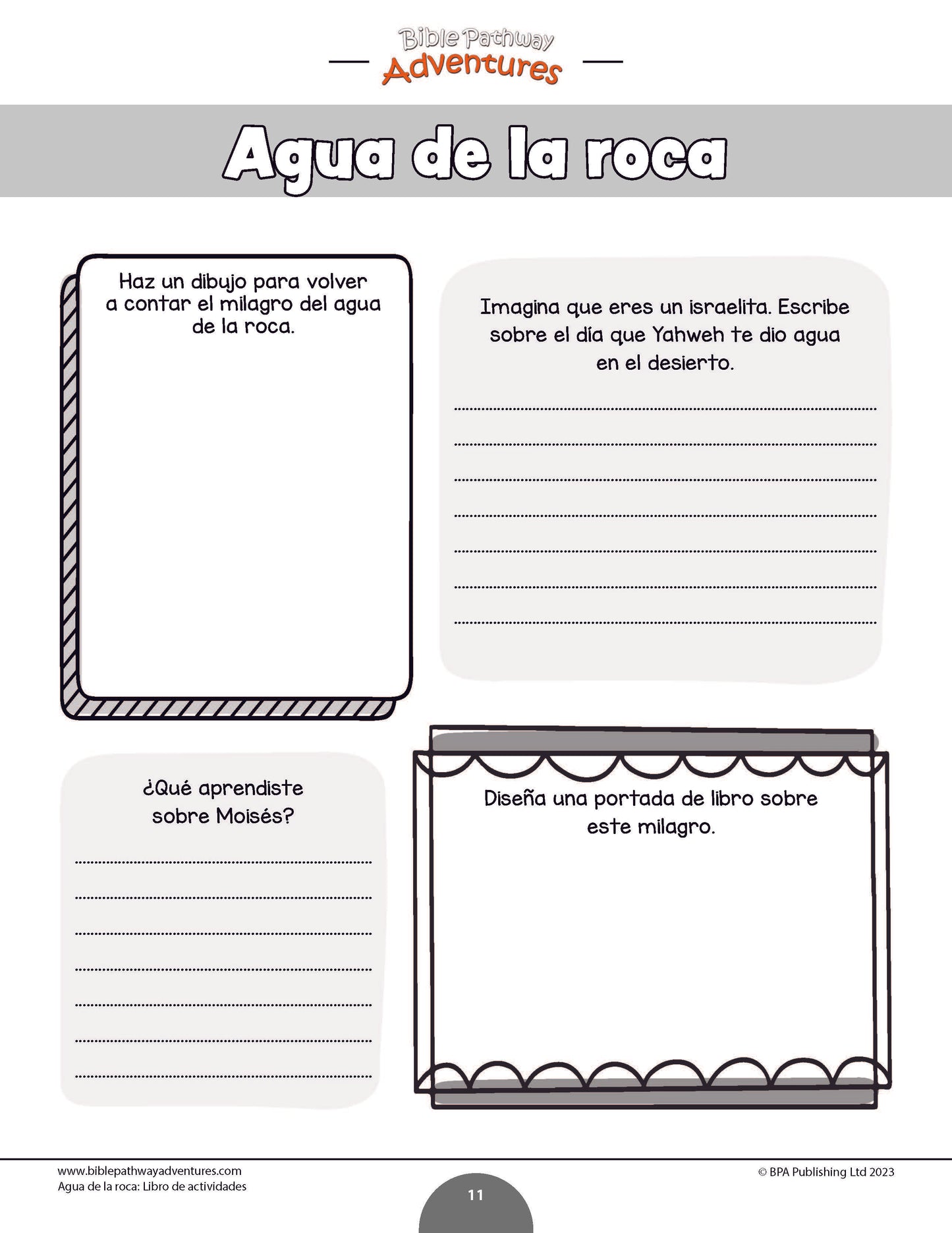 Agua de la roca: Libro de actividades (PDF)