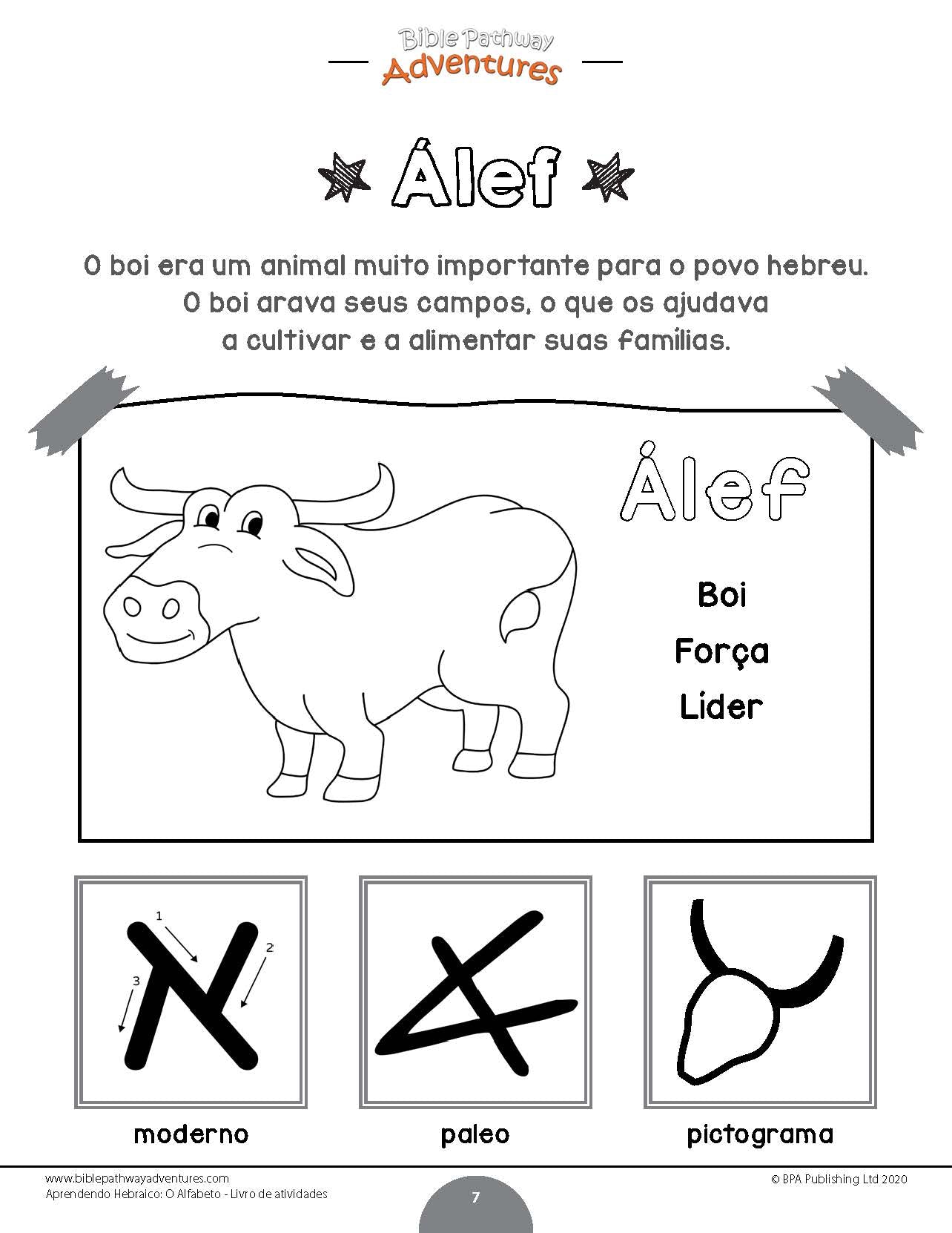 Aprendendo Hebraico: O Alfabeto - Livro de atividades