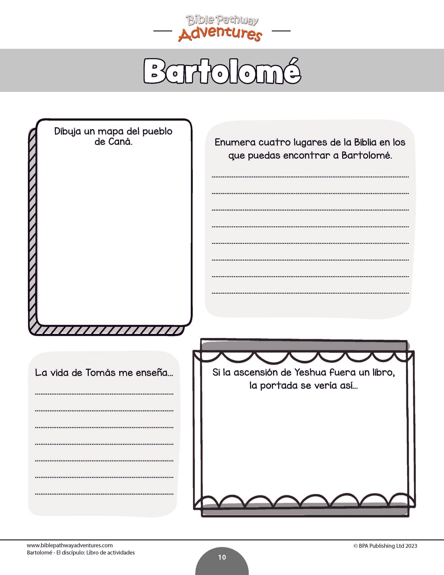Bartolomé - El discípulo: Libro de actividades