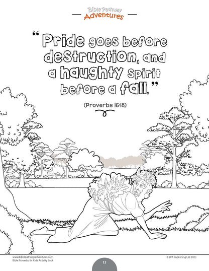 Bible Proverbs for Kids Activity Book