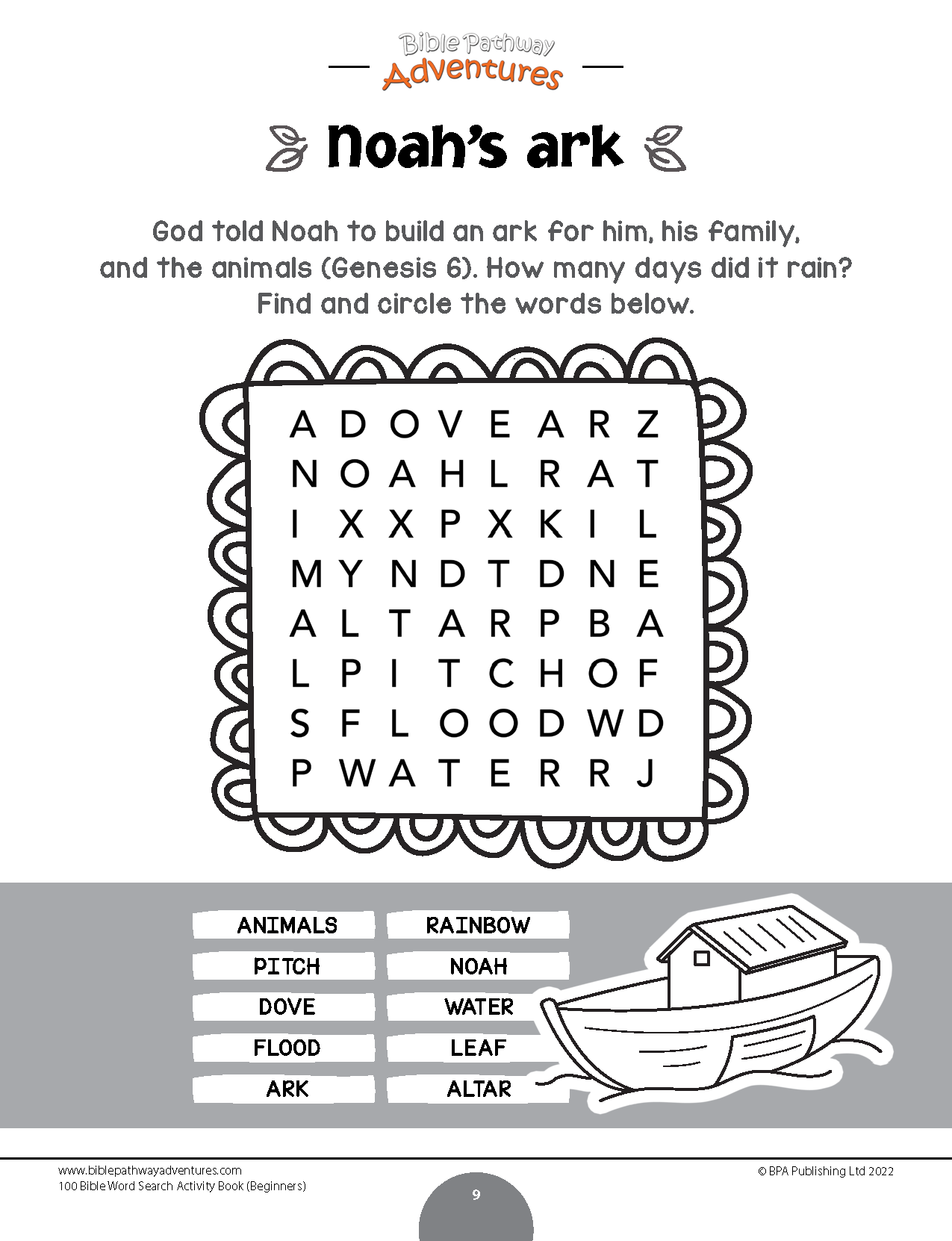 Bible Word Search Activity Book for Beginners (paperback)