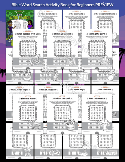 Bible Word Search Activity Book for Beginners (PDF)