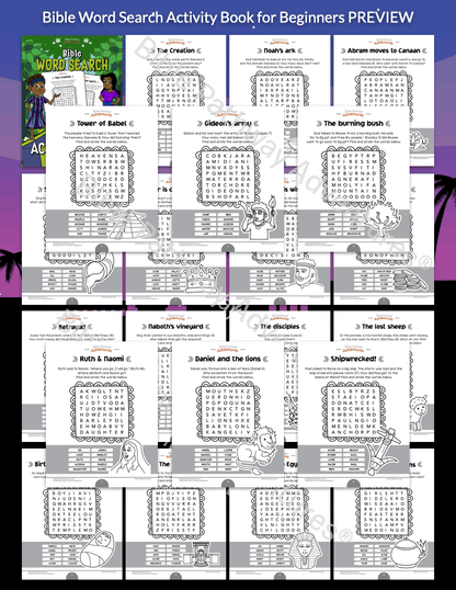 Bible Word Search Activity Book for Beginners (PDF)